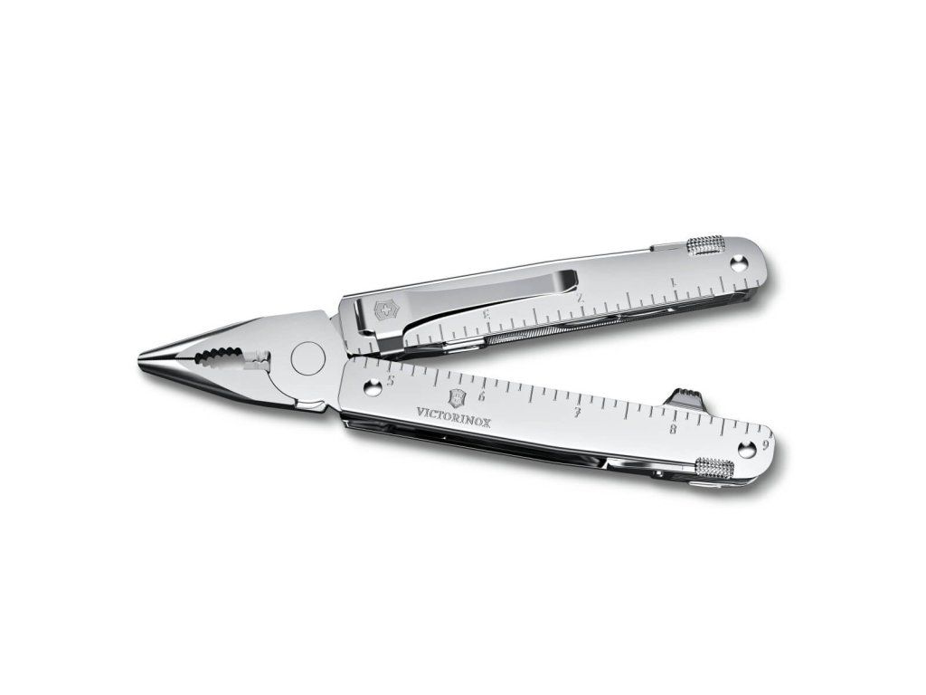 Kleště SWISS TOOL MX, s klipem, stříbrné, blister