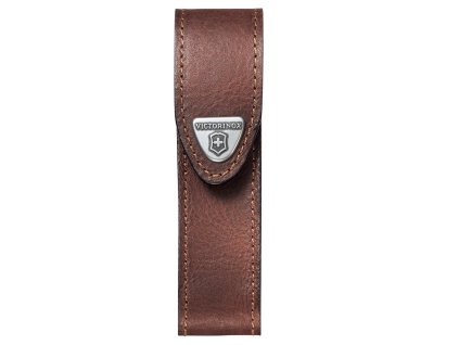 Pouzdro na kapesní nůž Victorinox 111 mm až 3 želíska, kožené, hnědé