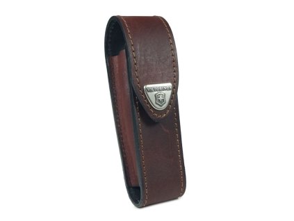Pouzdro na kapesní nůž Victorinox 111 mm až 6 želísek, kožené, hnědé