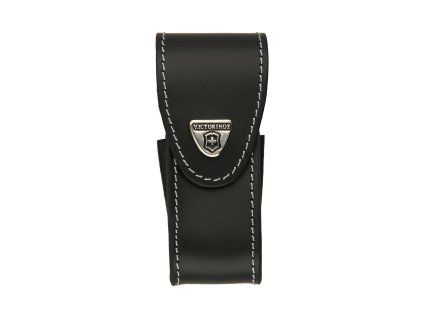 Pouzdro na kapesní nůž Victorinox 111 mm až 3 želíska, kožené, černé