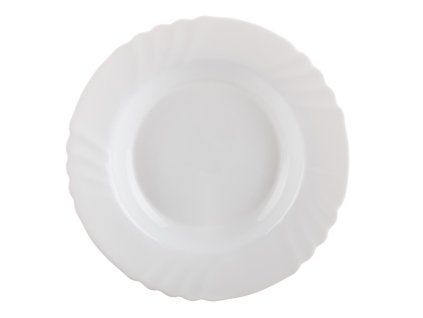 talíř hluboký skleněný EBRO 23,5cm BÍ