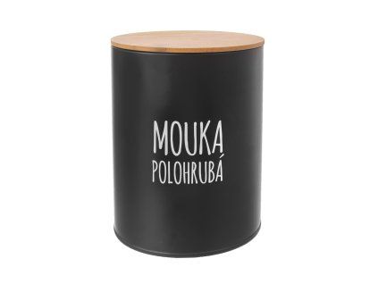 Dóza Mouka polohrubá BLACK pr. 13 cm