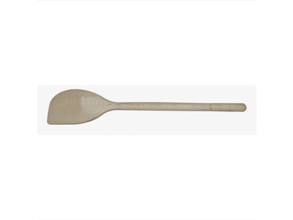 vařečka oválná s rohem 35cm dřev.