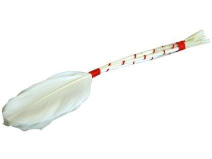 mašlovačka 17cm-malá pletená PEŘÍ