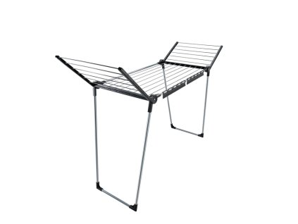 sušák 15m PEGASUS 150 SOLID SLIM BLACK, rozkládací