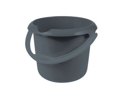vědro  5l s výlev. ECO šedá, d24x20cm, plast