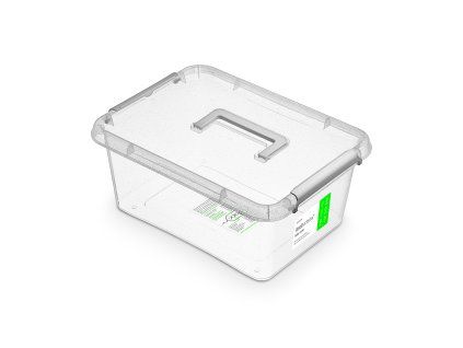 antibakter.box 12,5 l 39x29x16,5cm,rukojeť, transp.plast