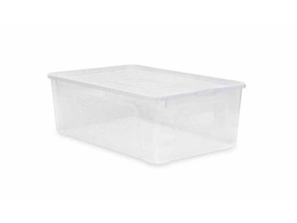 box 12,5l+víko, otvory, 39x26x13, transp.RASTR, MULTIBOX, plast