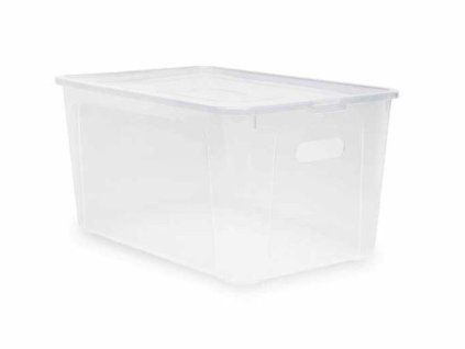 box 20,0l+víko, otvory, 39x26x20,5, transp.RASTR, MULTIBOX, plast