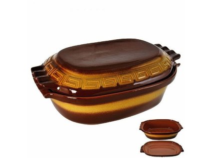 pekáč 6,0l glazovaný, 41x27x15cm, keramika