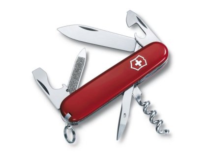 nůž 12-funkcí SPORTSMAN, červený,  84mm, VICTORINOX
