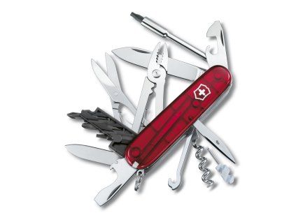 Kapesní nůž CYBER TOOL M, 91 mm, červený transparentí
