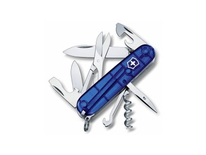 nůž 14-funkcí 91mm CLIMBER modrý transp., kapesní Victorinox