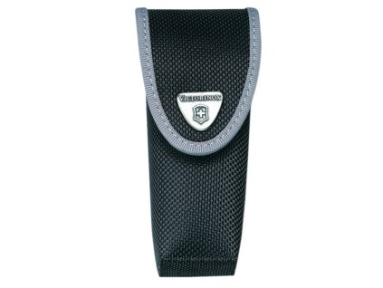 Pouzdro na kapesní nůž Victorinox 111 mm 5-8 želízek, s přihrádkou na baterku, nylonové, černé