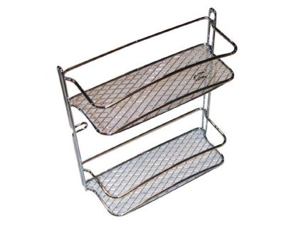 polička koupelnová STAR 2 patra 23x10x26cm Cr  2972 35 1904