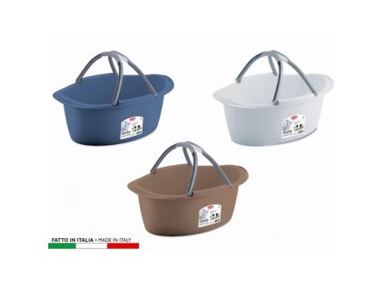 škopek 25l, ovál 60x40x25cm, 2ucha, MIX barev