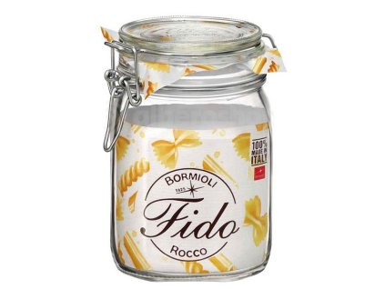 dóza 1,00l FIDO-Bormioli, 10,5x10,5x16cm, patentní sklo