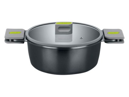 hrnec+PO skl. d28cm BRA LIFE 5,7l, keram., 2ucha, litý hliník