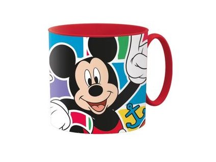 hrníček 350ml MICKEY, červený, plast