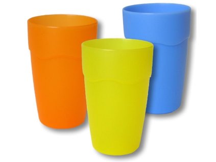 kelímek 0,30l, MIX barev,  PP matný, plast