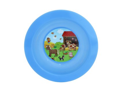 talíř dětský hluboký 17,3cm FARMA PH mix barev