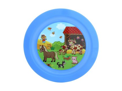 talíř dětský mělký 21cm FARMA PH mix barev