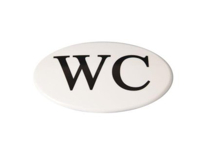 štítek WC PH BÍ 35 2263