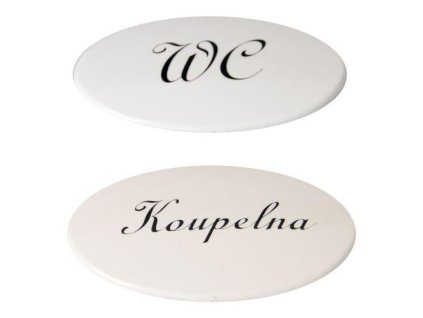 štítek WC + KOUPELNA PH BÍ sada 2díl. 35 2267