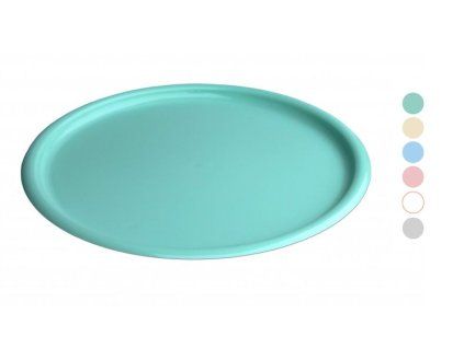 podnos d34cm kulatý, mix barev, plast