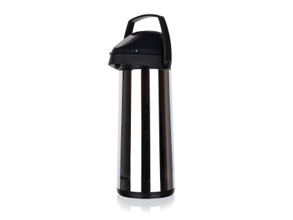 termoska s pumpičkou 1,9l sklo/nerez ČER