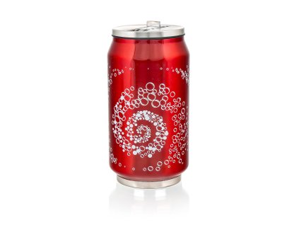 termoska 0,3l plechovka BE COOL BUBBLES ČRV