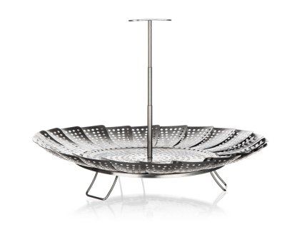 napařovač skládací 23cm, s rukojetí, nerez CULINARIA