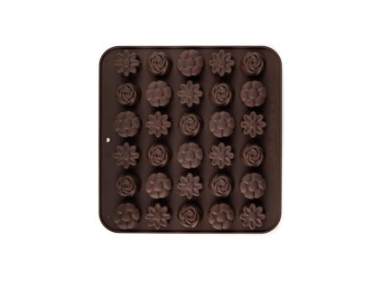 forma na čokoládu kytičky 30ks 21,4x20,6cm silikon HN CULINARIA