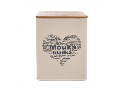 Dóza Mouka hladká SRDCE 11,5x11,5x14 cm