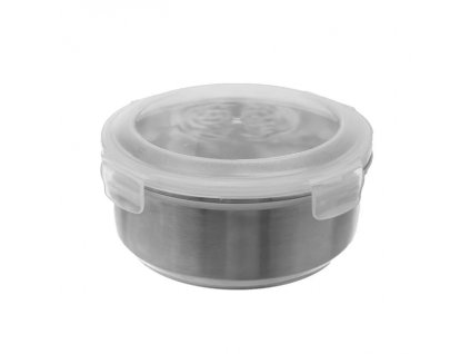 dóza 0,4l NR, d11x5cm, patentní víčko, plast 35 3685