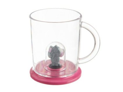 hrníček 270ml TRITAN, víčko SLON, dětský, plast