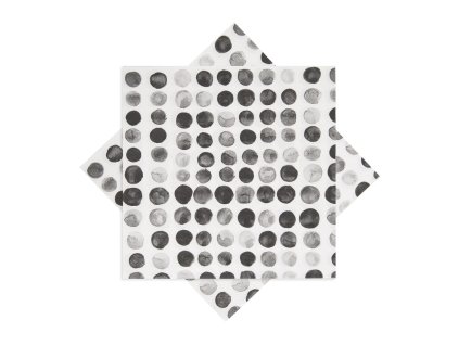 Servírovací ubrousky puntíky 33x33 cm