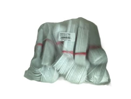 lžíce káva, sada 100ks, bílá/mramor, plast