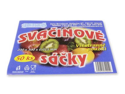 sáčky 20x30cm- 50ks-svačinové