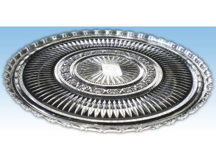 podnos d27cm kulatý, KRYSTAL, brus, plast AD