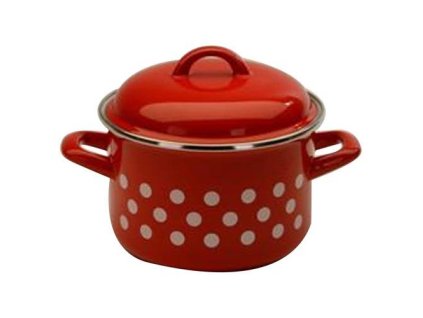 hrnec + poklice pr.20cm 4l PUNTÍK ČRV