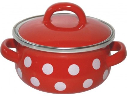 rendlík+PO d20 červ., bílý puntík   2,7l, smalt