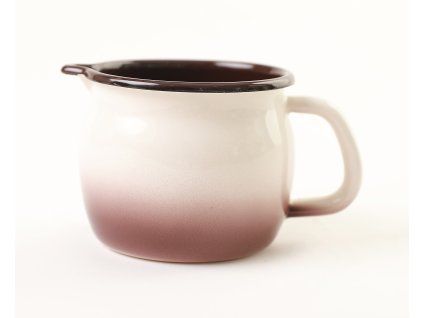 hrnek d10 (0,8l) s výlevkou, CAPUCCINO, smalt