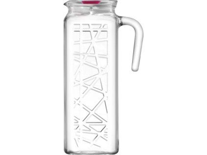 džbán 1,2l LINE s víčkem,sklo