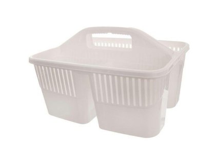 košík 30x22,5x13/17cm TINA, organizér dělený, plast