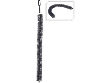 kartáč na radiátory 72cm, d4,5cm, šedý, kov/plast