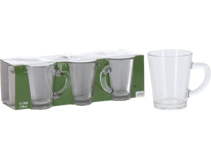 hrnek-šálek  70ml, 6ks, sklo