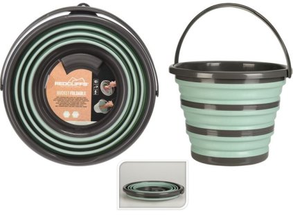 vědro 10l, skládací, 2 barvy, guma, plast