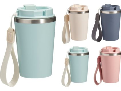 termo kelímek 0.35l do auta, víčko silikon, 4barvy, NR