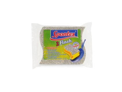 houba  2ks FLASH 11x7x3,5cm, tvarovaná, kuch., SPONTEX